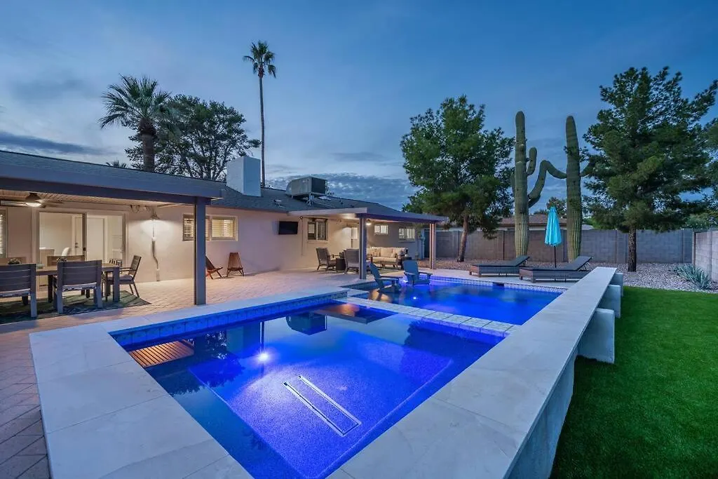 Dos Cacti Outdoor Oasis, Heated Pool, Spa, Bikes, Ev, Bbq スコッツデール 米国